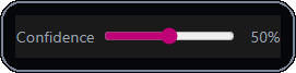 Analysis page confidence slider control