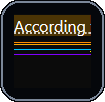 Analysis page showing an underlined word with reasoning markers